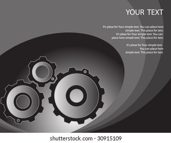 Industrial Technology Background. Vector.