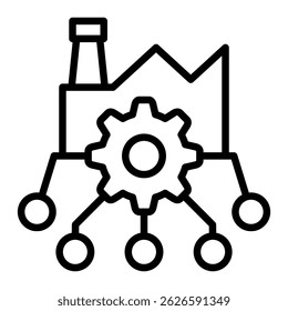Elemento de icono de Tecnología de Industrial para diseño