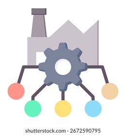 Elemento de icono de Tecnología de Industrial para diseño