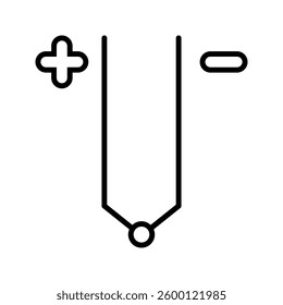 Industrial Thermocouple icon simple vector. Electric circuit. Central computer