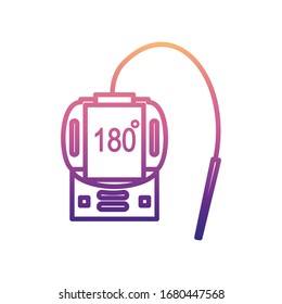 icono del termómetro industrial nolan. Línea delgada simple, contorno vectorial de iconos de instrumentos de medida para ui y ux, sitio web o aplicación móvil