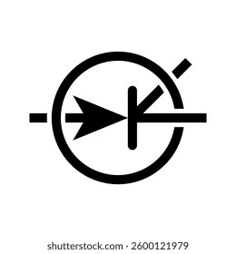 Industrial thyristor icon simple vector. Electric circuit. Central computer