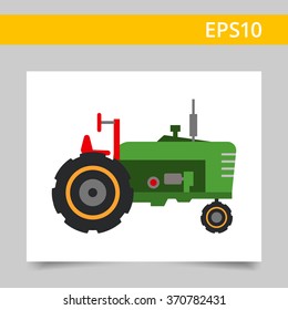 Industrial tractor icon