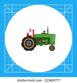 Industrial tractor icon