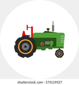 Industrial tractor icon