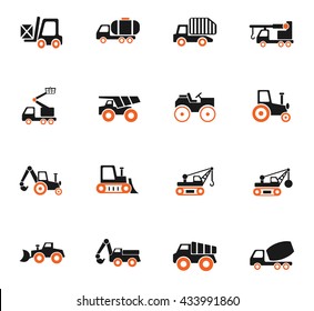 industrial transport web icons for user interface design