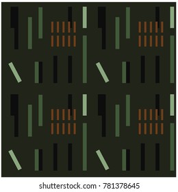 Industrial uneven geometric seamless pattern. Design for print, fabric, textile. Seamless wallpaper