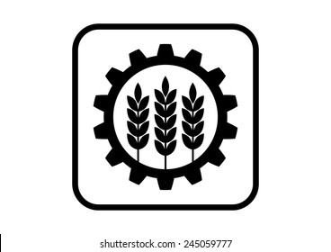 Industrial vector icon on white background