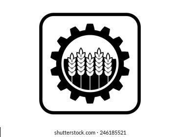 Industrial vector icon on white background
