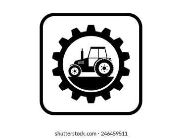 Industrial vector icon on white background