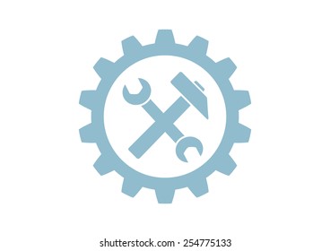 Industrial vector icon on white background