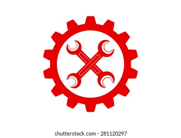 Industrial vector icon on white background