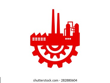 Industrial vector icon on white background