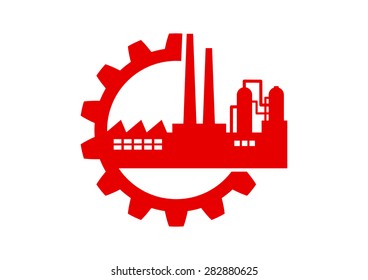 Industrial vector icon on white background