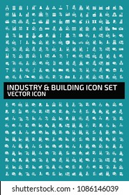 Industrial vector icon set