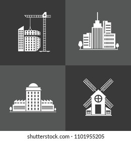 Industrial vector icon set