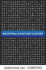 Industrial vector icon set