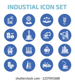 Industrial vector icon set