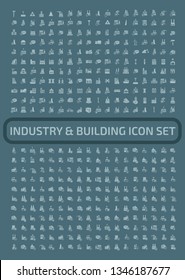 Industrial vector icon set