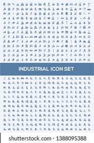 Industrial vector icon set design