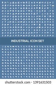 Industrial vector icon set design