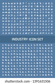 Industrial vector icon set design