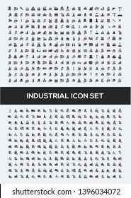 Industrial vector icon set design
