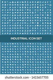 Industrial vector icon set design