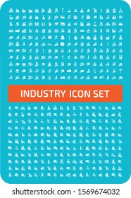 Industrial vector icon set design