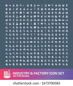Symboldesign für industrielle Vektorillustration