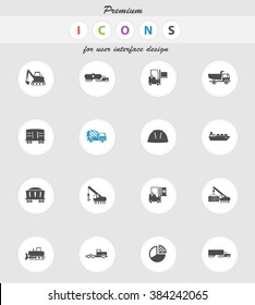 Industrial  vector icons for web sites and user interface