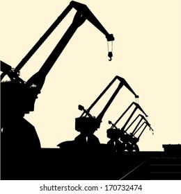 industrial vector silhouette