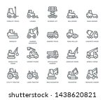 Industrial Vehicles Icons,  Monoline concept
The icons were created on a 48x48 pixel aligned, perfect grid providing a clean and crisp appearance. Adjustable stroke weight. 