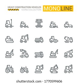 Iconos de vehículos industriales, concepto Monoline.

Los iconos fueron creados en una cuadrícula perfecta de 48x48 píxeles alineados, que proporciona un aspecto limpio y nítido. Peso ajustable del trazo. 