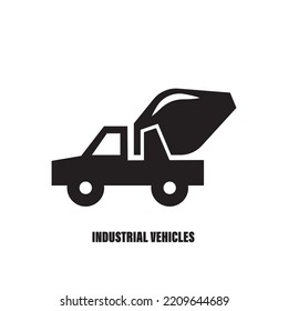 industrial vehicle.Vector outline set of different trucks, semi trailers. Freight transportation. Modern flat vector illustration isolated on white background.  