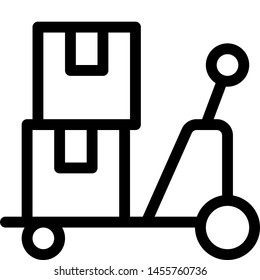 Industrial waggon boxes material handling vehicle layout