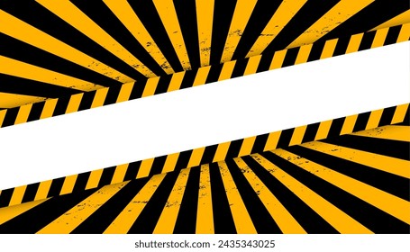 fondo de alerta de advertencia industrial para vector de zona de restricción