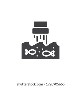 Industrial waste pipe, water pollution vector icon. filled flat sign for mobile concept and web design. Ocean pollution waste pipe glyph icon. Symbol, logo illustration. Vector graphics