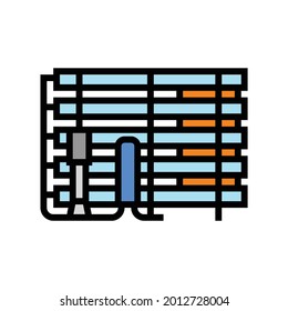 industrial water filter color icon vector. industrial water filter sign. isolated symbol illustration