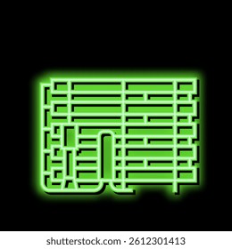 industrial water filter neon light sign vector. industrial water filter illustration