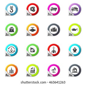 Industrial web icons for user interface design