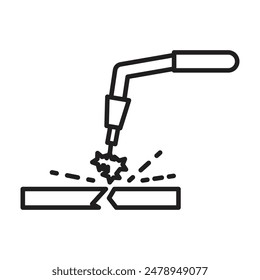 Industrial Welding Tool Icon Ideal for Construction and Metalworking