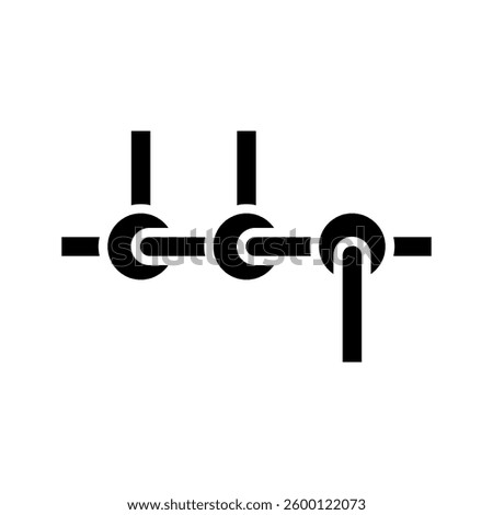 Industrial wire icon simple vector. Electric circuit. Central computer