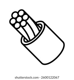 Industrial wiring icon simple vector. Electric circuit. Central computer