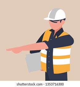 industrial worker avatar character