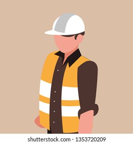 industrial worker avatar character