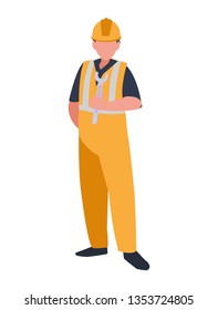 industrial worker avatar character
