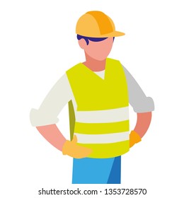 industrial worker avatar character