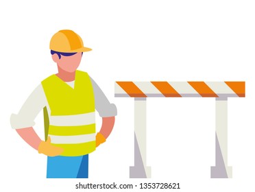 industrial worker avatar character