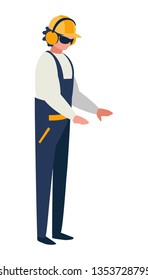industrial worker avatar character